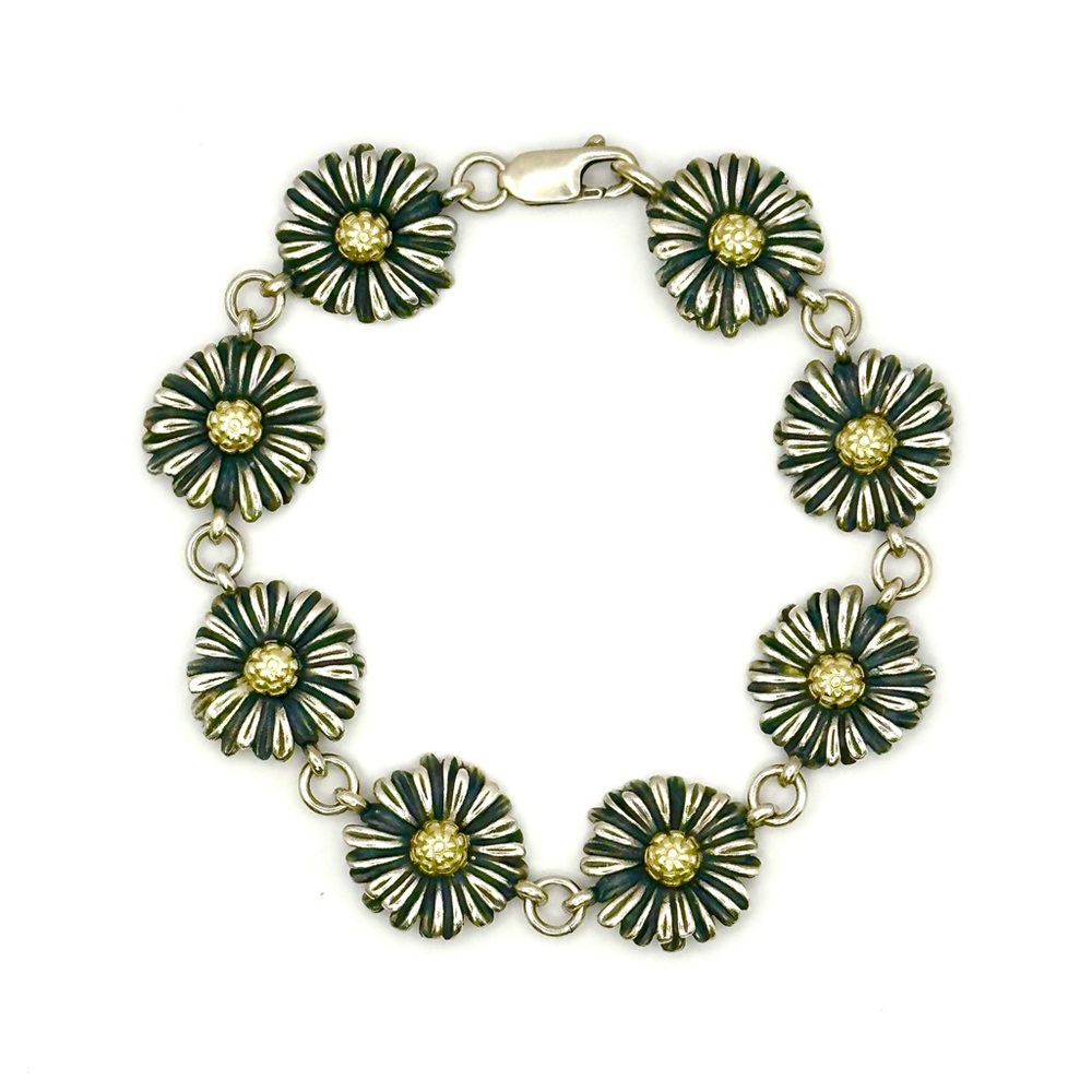 Lagos Two Tone Daisy Link Bracelet